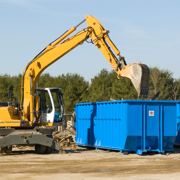 can i rent a residential dumpster for a construction project in East Otto